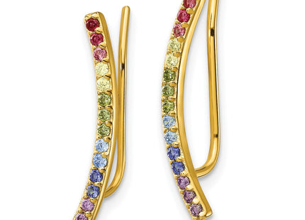 SS/Gold Plated Jewelry Style QE14453GP - Classique Jewelry Inc.