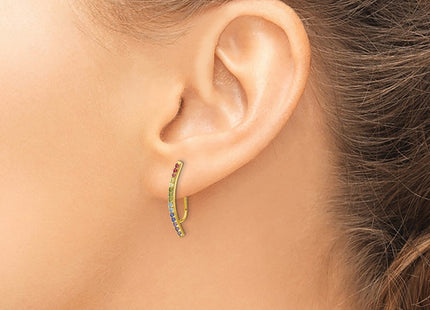 SS/Gold Plated Jewelry Style QE14453GP - Classique Jewelry Inc.