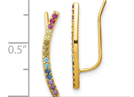 SS/Gold Plated Jewelry Style QE14453GP - Classique Jewelry Inc.