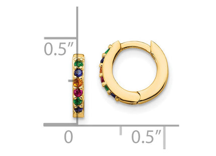 Sterling Silver Earrings Style QE14454GP - Classique Jewelry Inc.