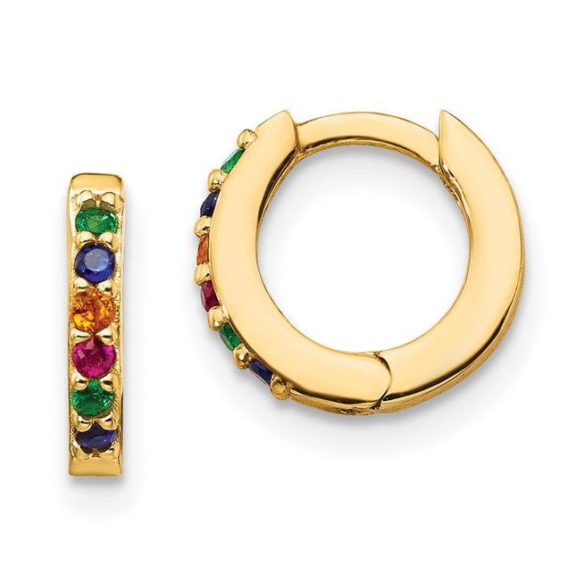 Sterling Silver Earrings Style QE14454GP - Classique Jewelry Inc.