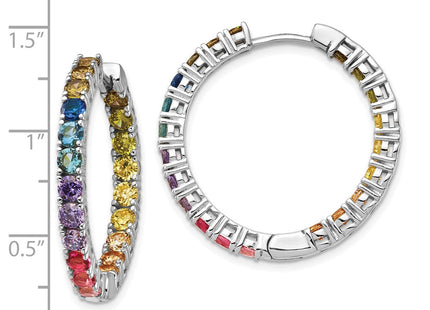 Sterling Silver Earrings Style QE14455 - Classique Jewelry Inc.