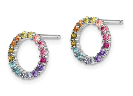 Sterling Silver Earrings Style QE14459 - Classique Jewelry Inc.