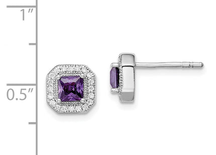 Sterling Silver Earrings Style QE14470FEB - Classique Jewelry Inc.