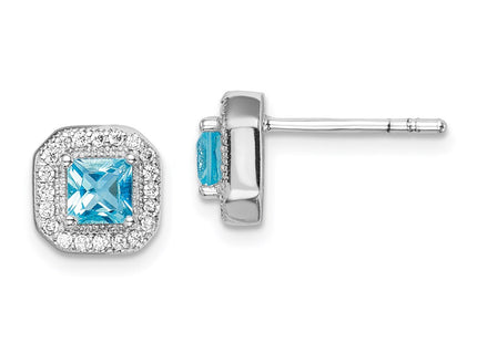 Sterling Silver Earrings Style QE14470MAR - Classique Jewelry Inc.