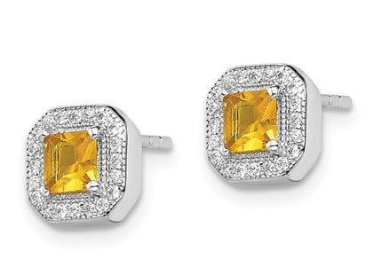 Sterling Silver Earrings Style QE14470NOV - Classique Jewelry Inc.
