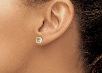 Sterling Silver Earrings Style QE14470NOV - Classique Jewelry Inc.