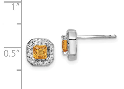 Sterling Silver Earrings Style QE14470NOV - Classique Jewelry Inc.