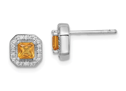 Sterling Silver Earrings Style QE14470NOV - Classique Jewelry Inc.