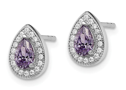 Sterling Silver Earrings Style QE14472JUN - Classique Jewelry Inc.