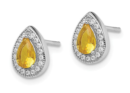 Sterling Silver Earrings Style QE14472NOV - Classique Jewelry Inc.