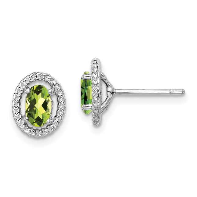 Sterling Silver Earrings Style QE14494AUG - Classique Jewelry Inc.