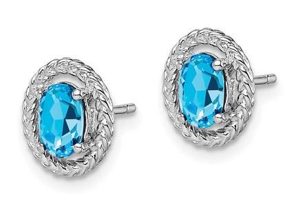 Sterling Silver Earrings Style QE14494DEC - Classique Jewelry Inc.