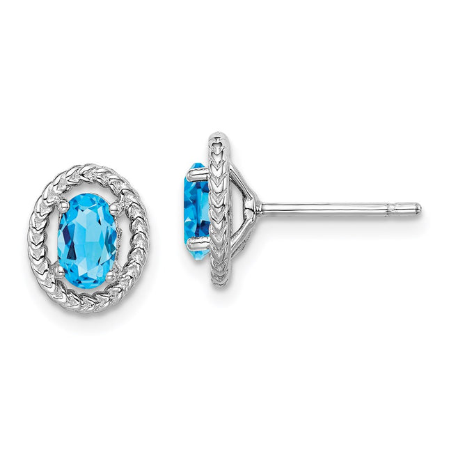 Sterling Silver Earrings Style QE14494DEC - Classique Jewelry Inc.