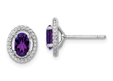 Sterling Silver Earrings Style QE14494FEB - Classique Jewelry Inc.
