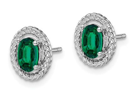 Sterling Silver Earrings Style QE14494MAY - Classique Jewelry Inc.