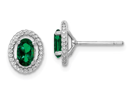 Sterling Silver Earrings Style QE14494MAY - Classique Jewelry Inc.