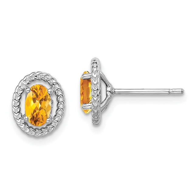 Sterling Silver Earrings Style QE14494NOV - Classique Jewelry Inc.