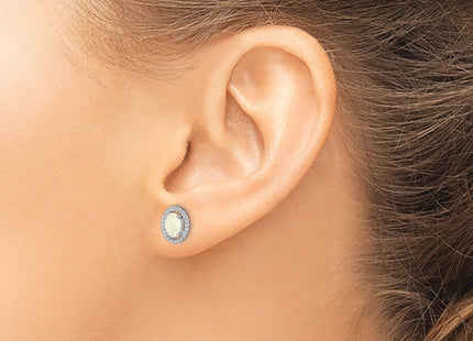 Sterling Silver Earrings Style QE14494OCT - Classique Jewelry Inc.