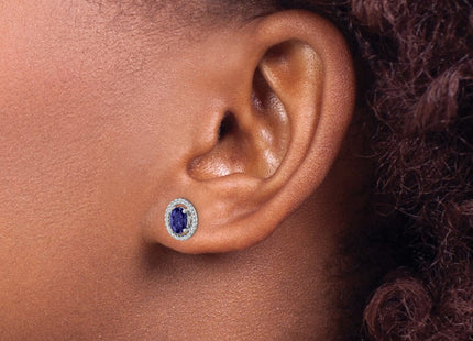 Sterling Silver Earrings Style QE14494SEP - Classique Jewelry Inc.