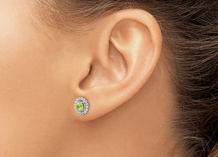 Sterling Silver Earrings Style QE14495AUG - Classique Jewelry Inc.