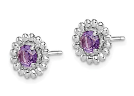 Sterling Silver Earrings Style QE14495FEB - Classique Jewelry Inc.