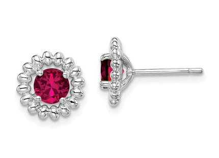 Sterling Silver Earrings Style QE14495JUL - Classique Jewelry Inc.