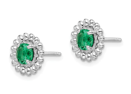 Sterling Silver Earrings Style QE14495MAY - Classique Jewelry Inc.