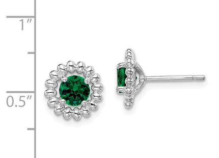 Sterling Silver Earrings Style QE14495MAY - Classique Jewelry Inc.