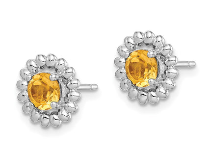 Sterling Silver Earrings Style QE14495NOV - Classique Jewelry Inc.