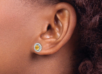 Sterling Silver Earrings Style QE14495NOV - Classique Jewelry Inc.