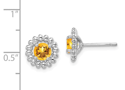 Sterling Silver Earrings Style QE14495NOV - Classique Jewelry Inc.