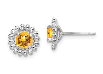 Sterling Silver Earrings Style QE14495NOV - Classique Jewelry Inc.