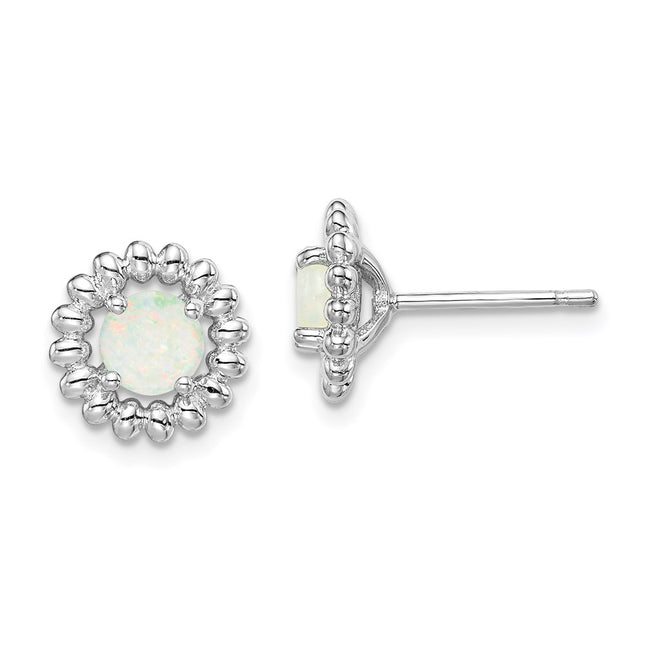 Sterling Silver Earrings Style QE14495OCT - Classique Jewelry Inc.