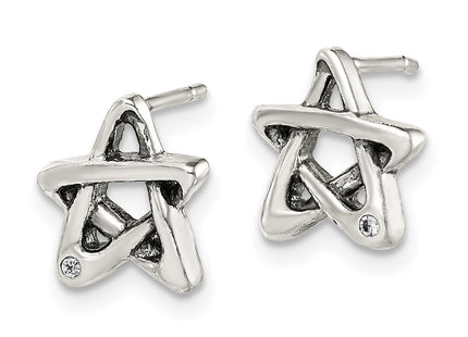 Sterling Silver Earrings Style QE14508 - Classique Jewelry Inc.