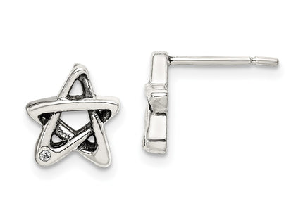 Sterling Silver Earrings Style QE14508 - Classique Jewelry Inc.