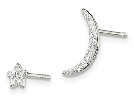 Sterling Silver Earrings Style QE14614 - Classique Jewelry Inc.