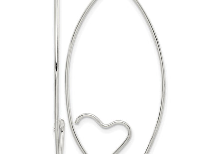 Sterling silver heart earrings