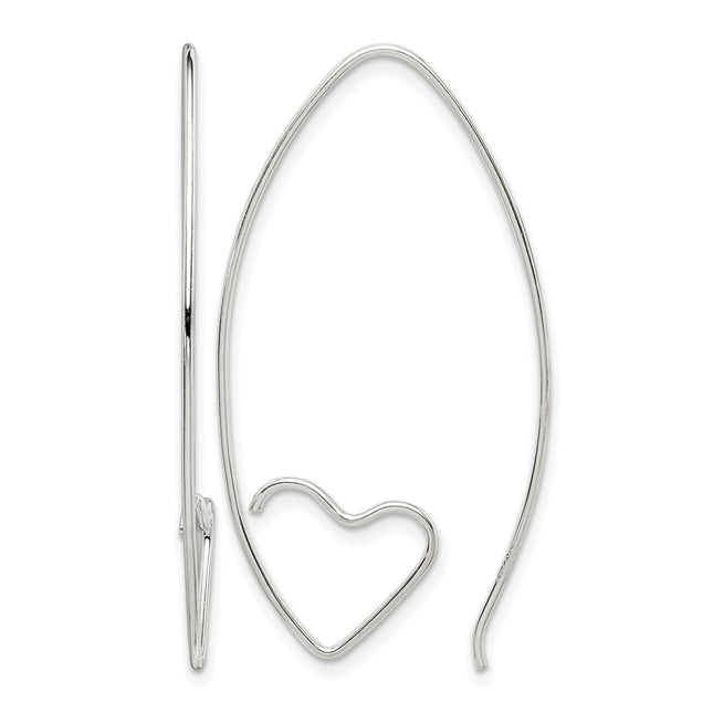 Sterling silver heart earrings