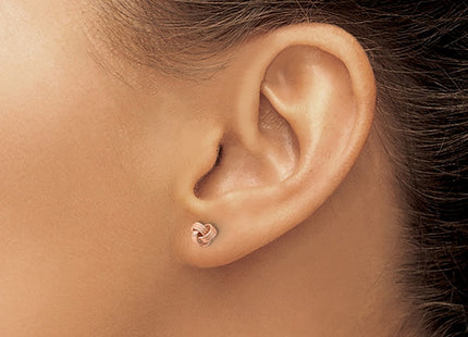 SS/Rose Plated Earrings Style QE14620RP - Classique Jewelry Inc.
