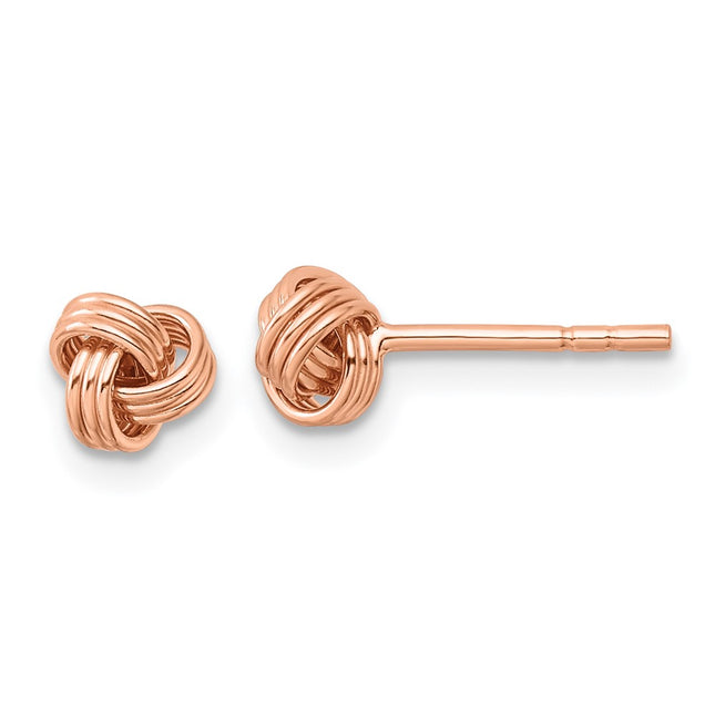 SS/Rose Plated Earrings Style QE14620RP - Classique Jewelry Inc.