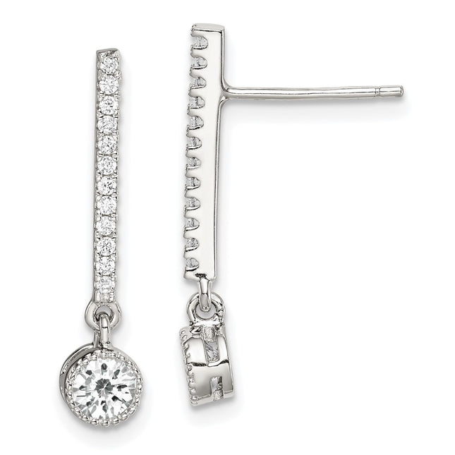 Sterling Silver Earrings Style QE14634 - Classique Jewelry Inc.