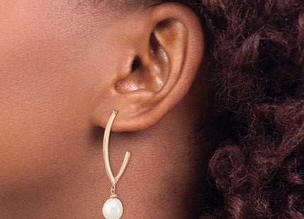 SS/Gold Plated Earrings Style QE14650 - Classique Jewelry Inc.
