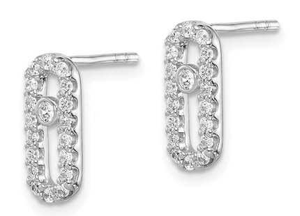Sterling Silver Earrings Style QE14656 - Classique Jewelry Inc.