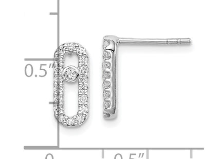 Sterling Silver Earrings Style QE14656 - Classique Jewelry Inc.