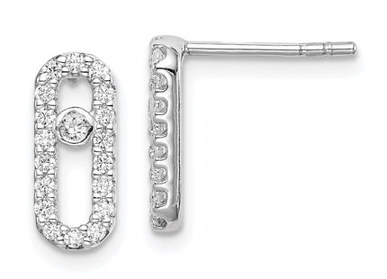 Sterling Silver Earrings Style QE14656 - Classique Jewelry Inc.