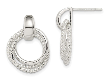 Sterling Silver Earrings Style QE14688 - Classique Jewelry Inc.