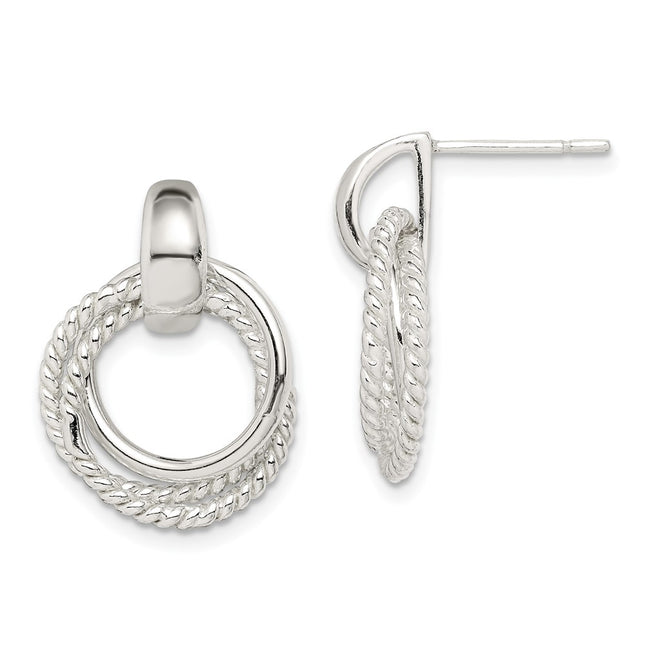 Sterling Silver Earrings Style QE14688 - Classique Jewelry Inc.