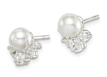 Sterling Silver Earrings Style QE14715 - Classique Jewelry Inc.