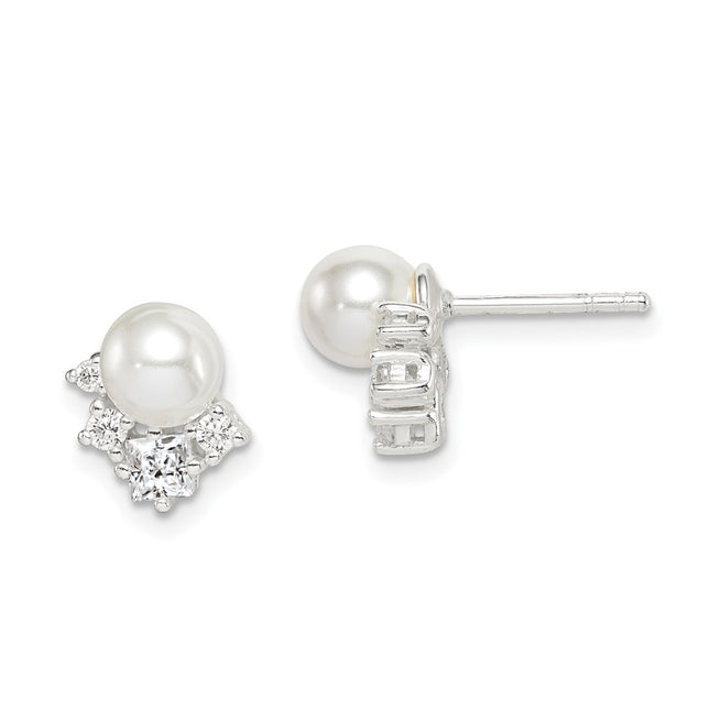 Sterling Silver Earrings Style QE14715 - Classique Jewelry Inc.